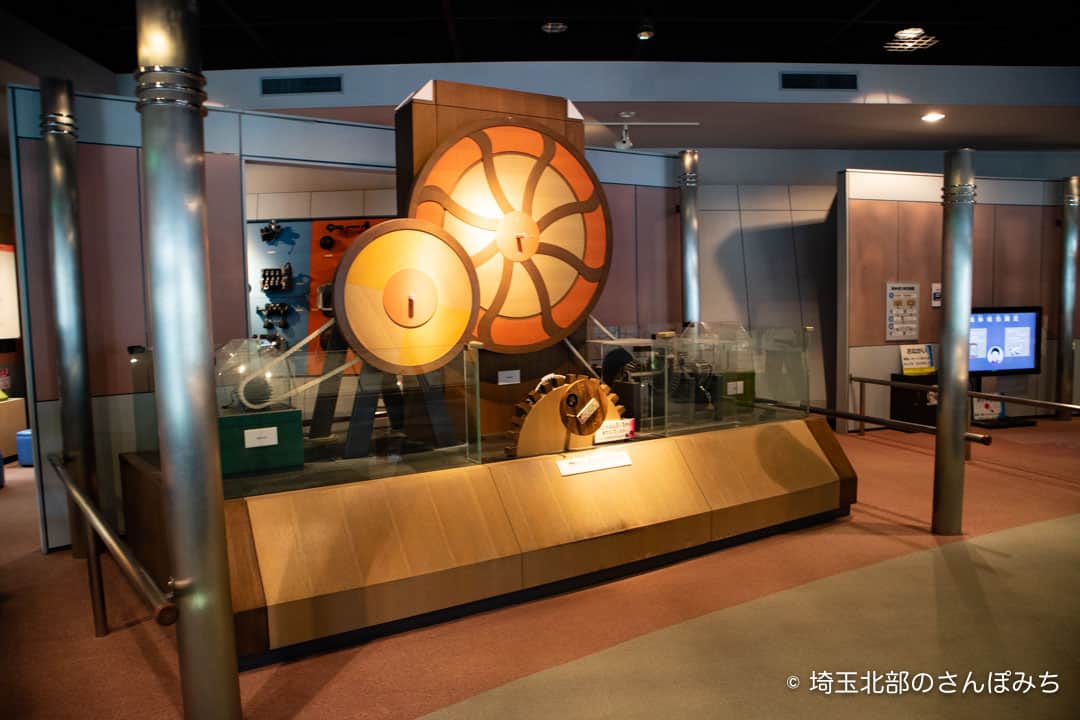 向井千秋記念科学館のオルゴールの実験装置