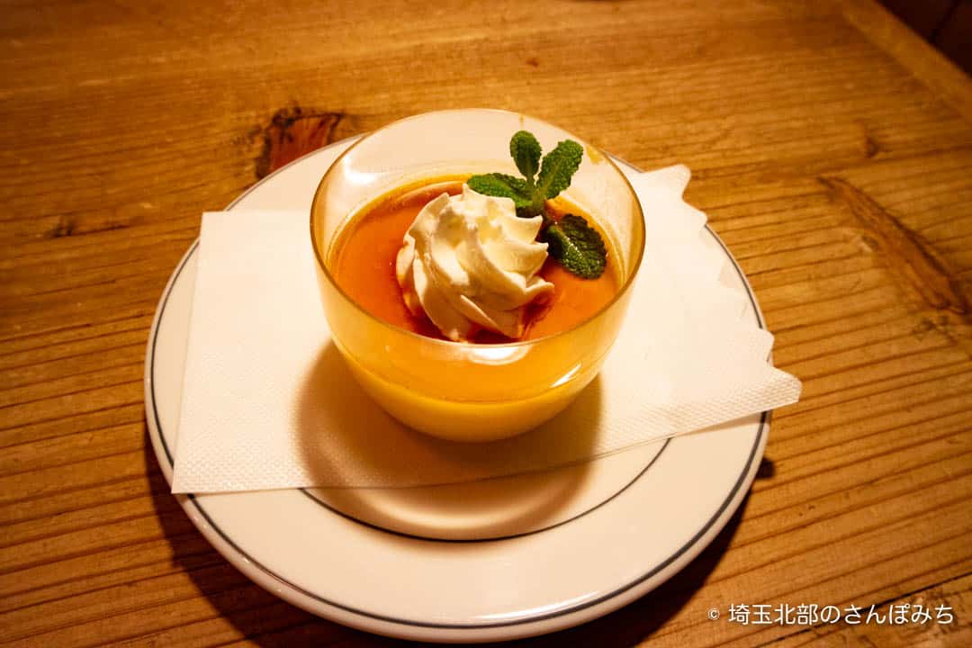 熊谷レストラン高原のかぼちゃプリン
