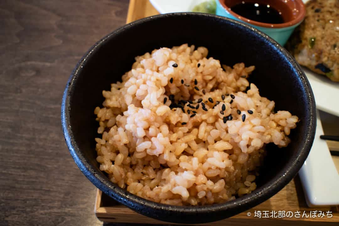 大慶堂ネオガーデンカフェの玄米ご飯